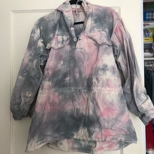 Tie-Dye Pullover Jacket